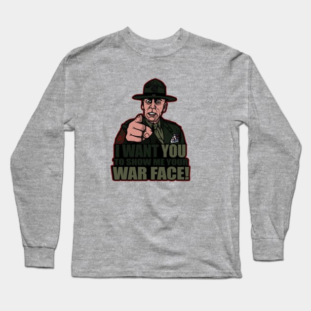 War Face Long Sleeve T-Shirt by AndreusD